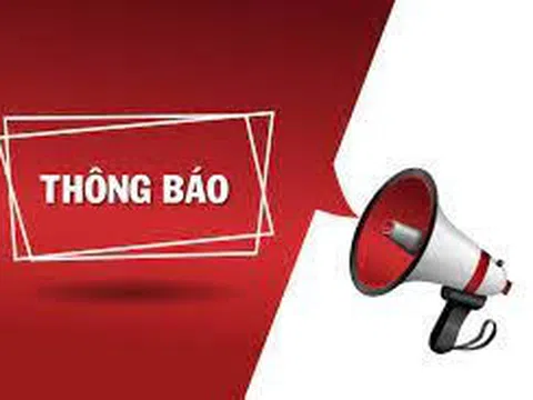 Thông báo về quy trình xuất bản của tạp chí